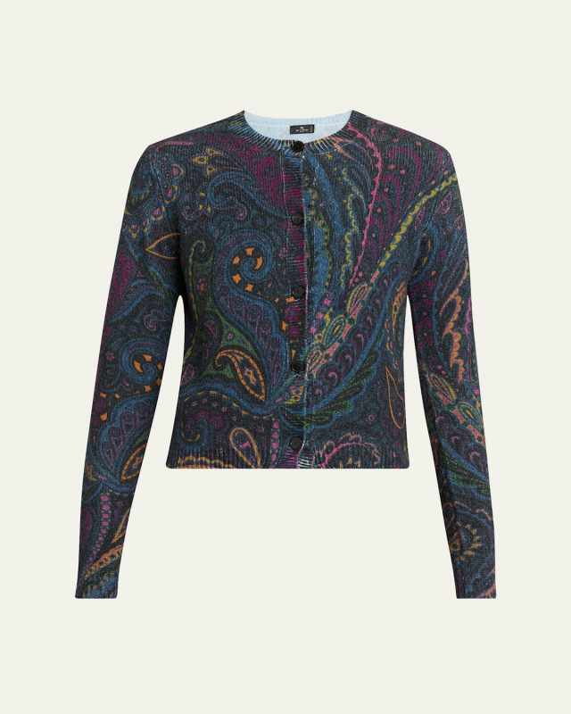 Paisley Knit Cardigan